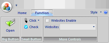 vs2010/mfc编程入门之五十四（ribbon界面开发：使用更多控件并为控件添加消息处理函数）